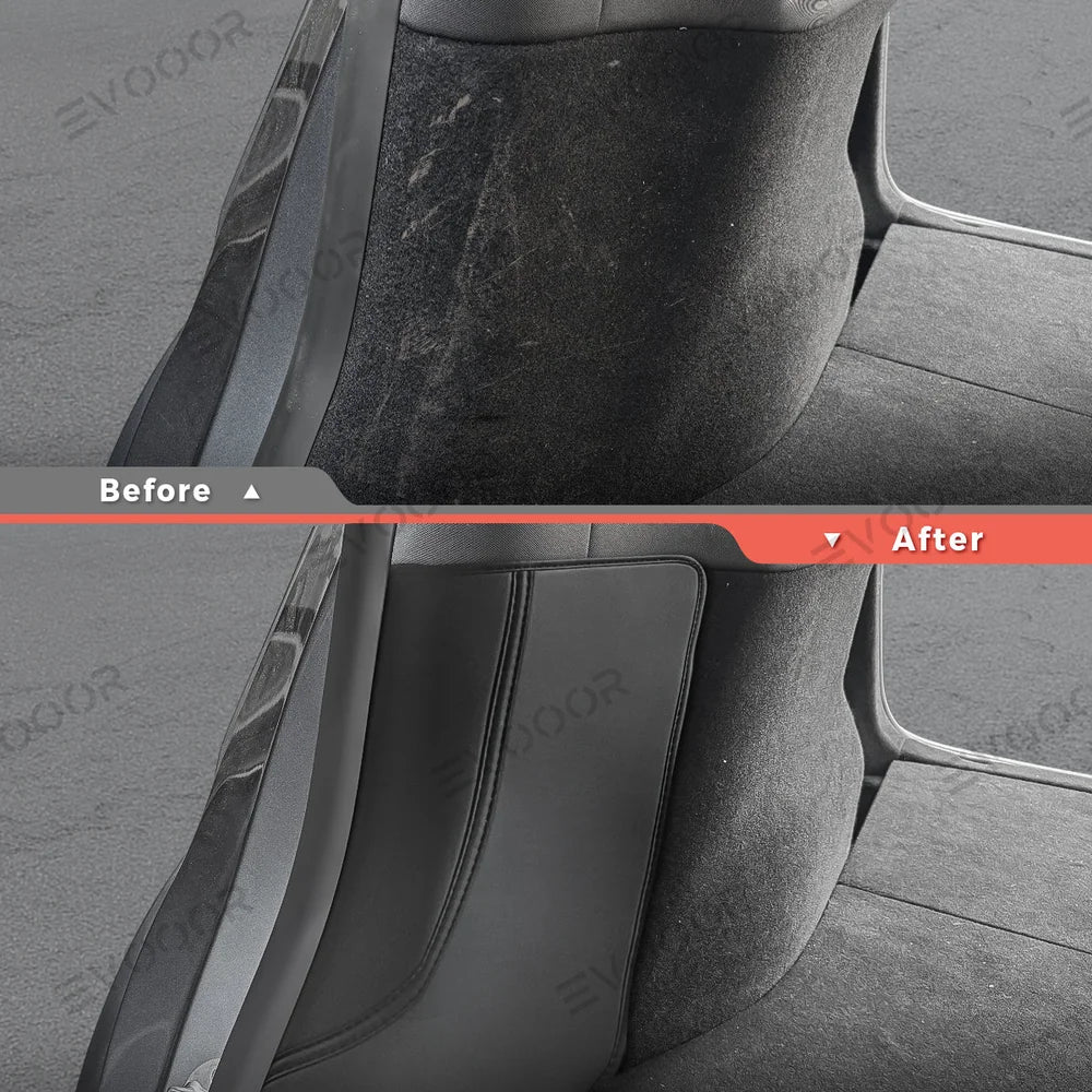 Napa Leather C-Pillar Protectors – Premium Protection for Tesla Model Y Juniper 2025+