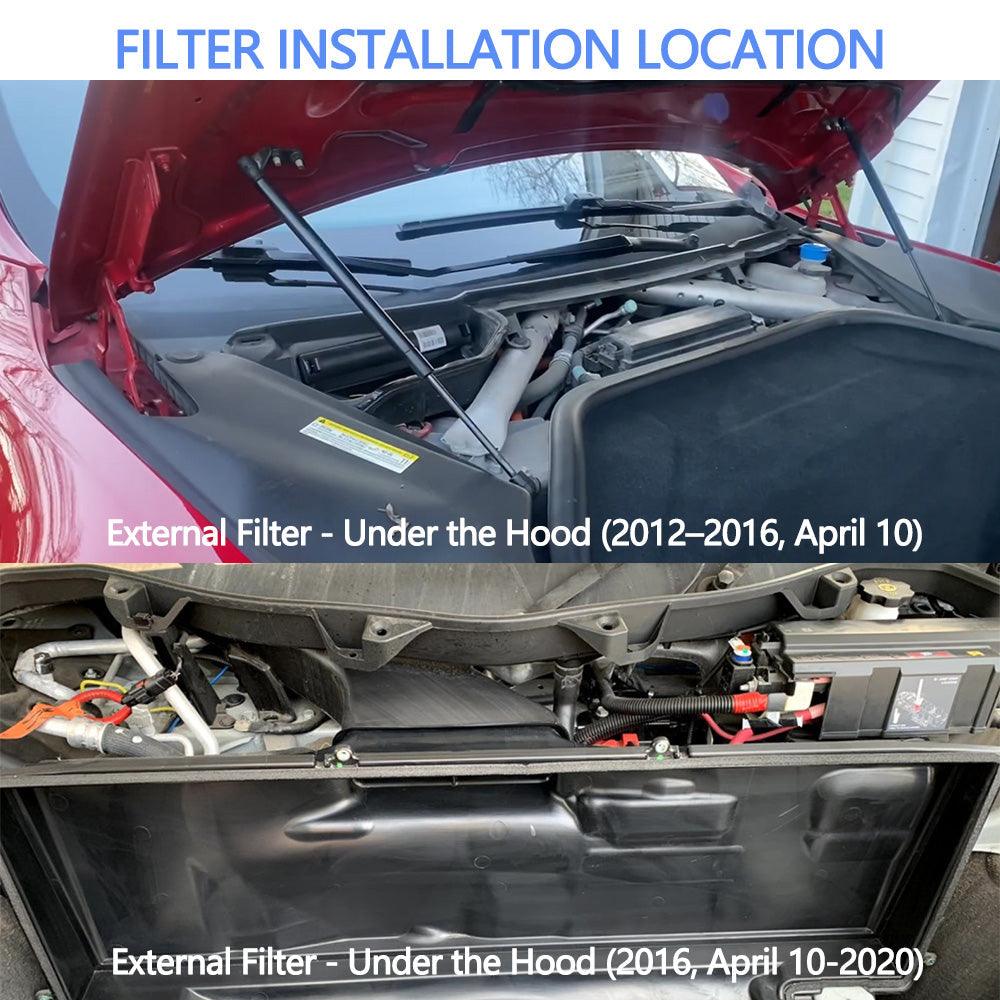 Cabin Air Filter & HEPA Filter with Activated Carbon for Tesla Model S - Evooor