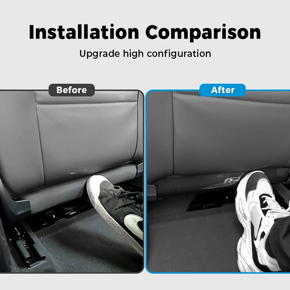 Stainless Steel Seatback Anti-Kick Lower Cover For VW ID.4 2024-2025(2PCS) - Evooor