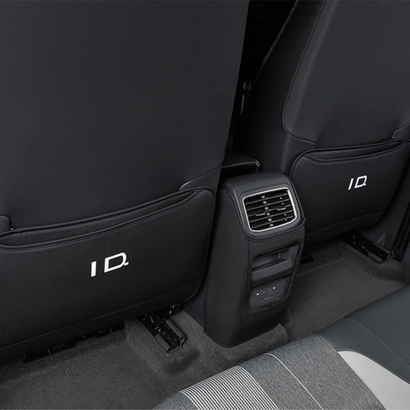Leather Rear Seat Back Anti-Kick Mat For VW ID.4 2021-2025 - Evooor