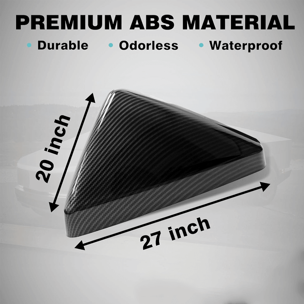 Rear View Mirror Covers (Carbon Fiber Pattern ABS) (1 Pair) for Cybertruck - Evooor