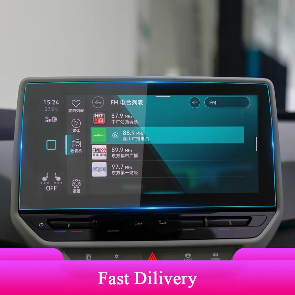 Tempered Glass Dashboard Protective Film For VW ID.4 2021-2025 - Evooor