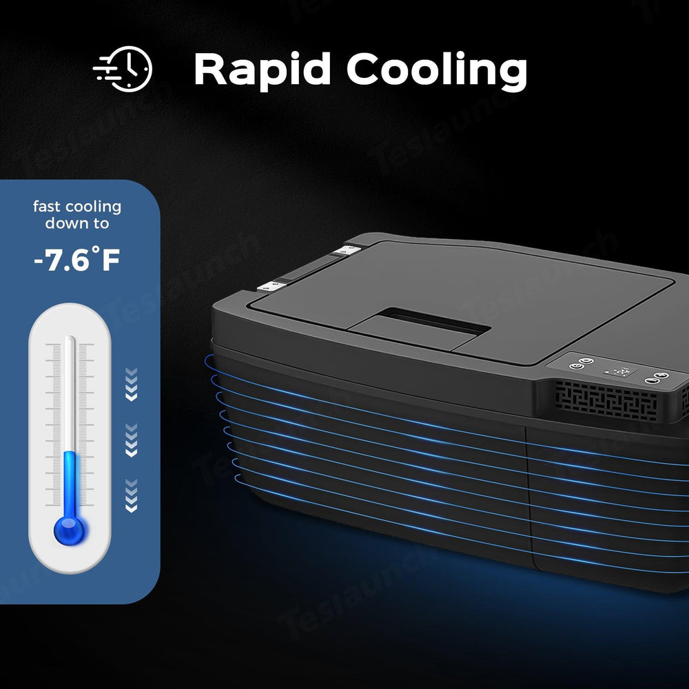 Portable 22L Electric Cooler for Tesla Model 3 - Keep Food Fresh on Road Trips! - Evooor