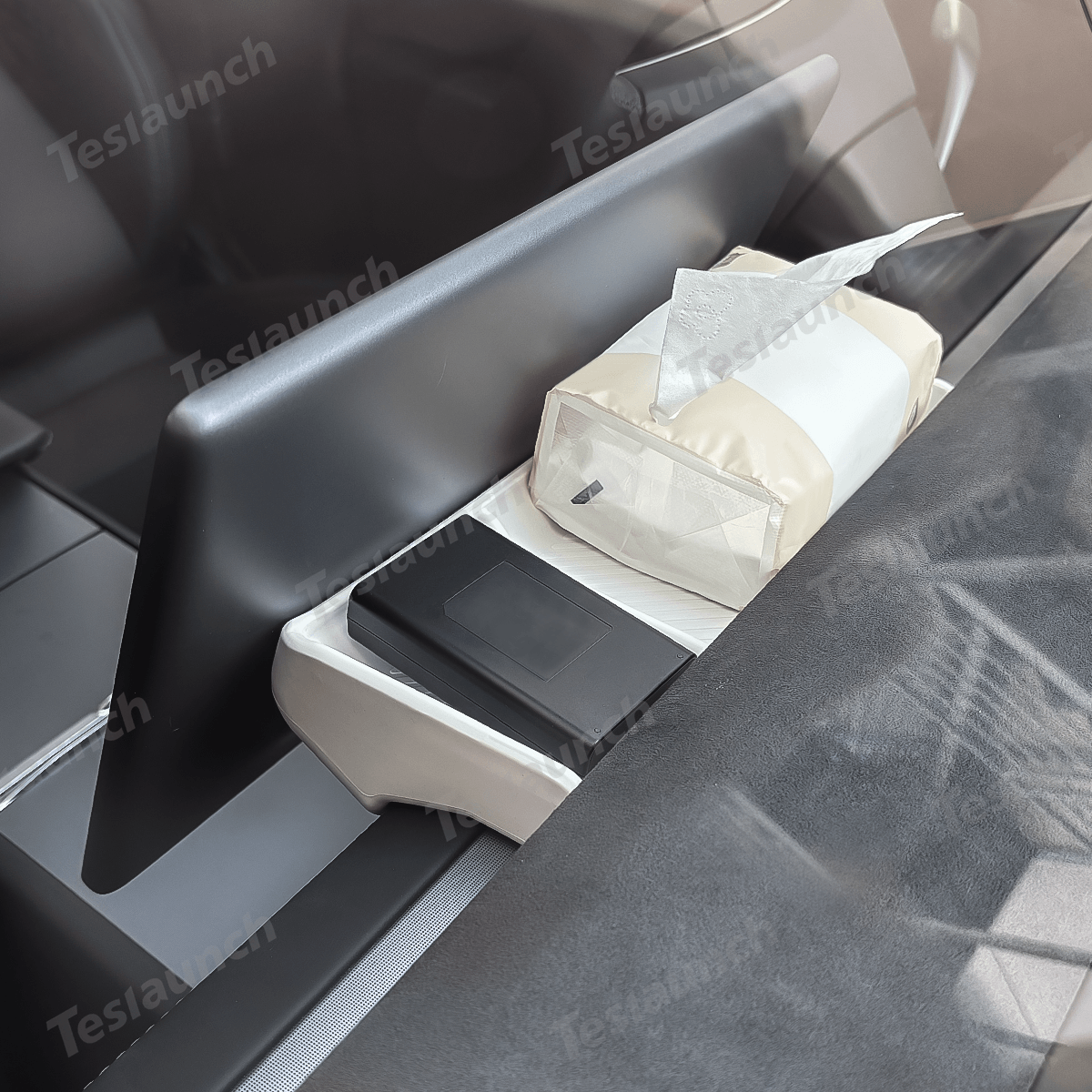 Silicone Dashboard Storage Box for Tesla Model Y Juniper 2025+ - Evooor