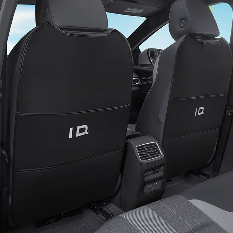 Leather Rear Seat Back Anti-Kick Mat For VW ID.4 2021-2025 - Evooor