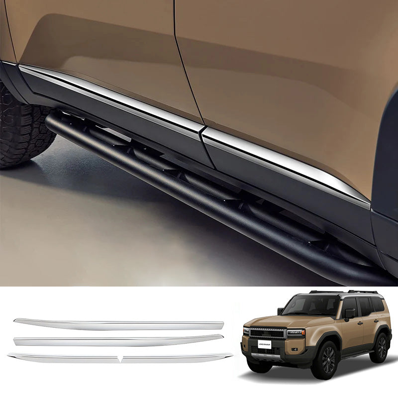 Puerta lateral alféizar línea Cuerpo TRIM para 2024 Toyota Land Cruiser lc250/j250 (4 unids)