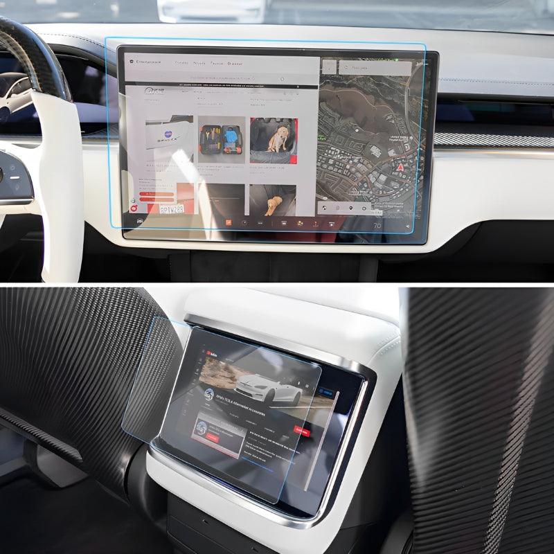 Model S/X Tempered Glass Screen Protector for Tesla (2021-2023) - Evooor