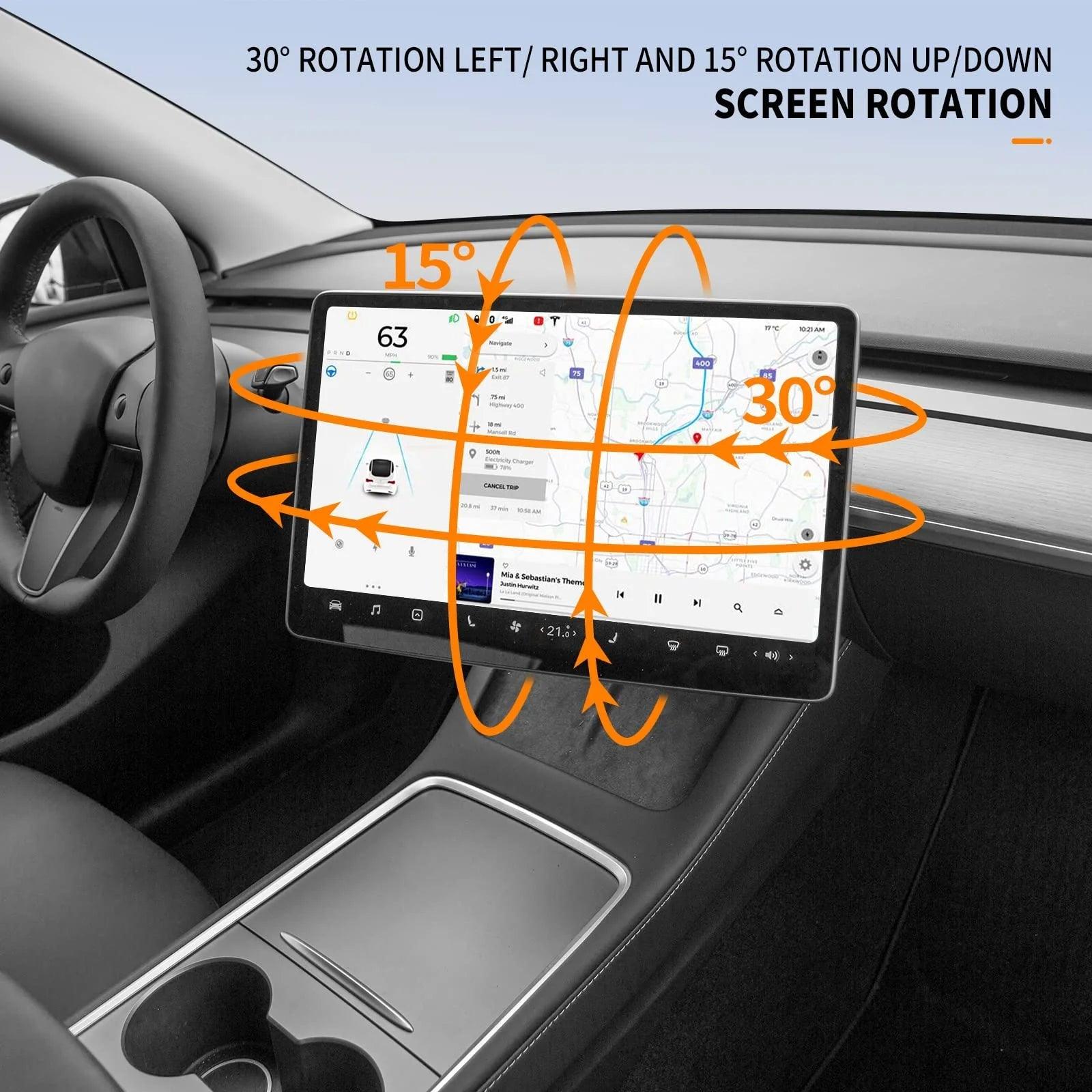 Highland Rotating Swivel Mount for Tesla Model 3 - 2024 Screen Display Integration - Evooor