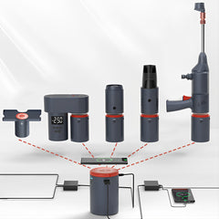 TeslaAlles in einem multifunktion alen Auto-Kit-Auto wasch pistole, Luftpumpe, Staubsauger, Reparatur licht, Handy-Ladegerät