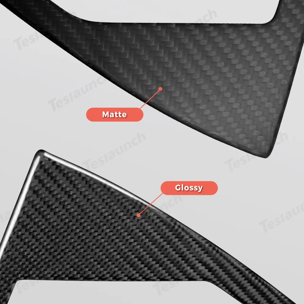 Premium Carbon Fiber Charging Port Cover for Tesla Model Y - Compatible with Juniper 2025 and Beyond - Evooor