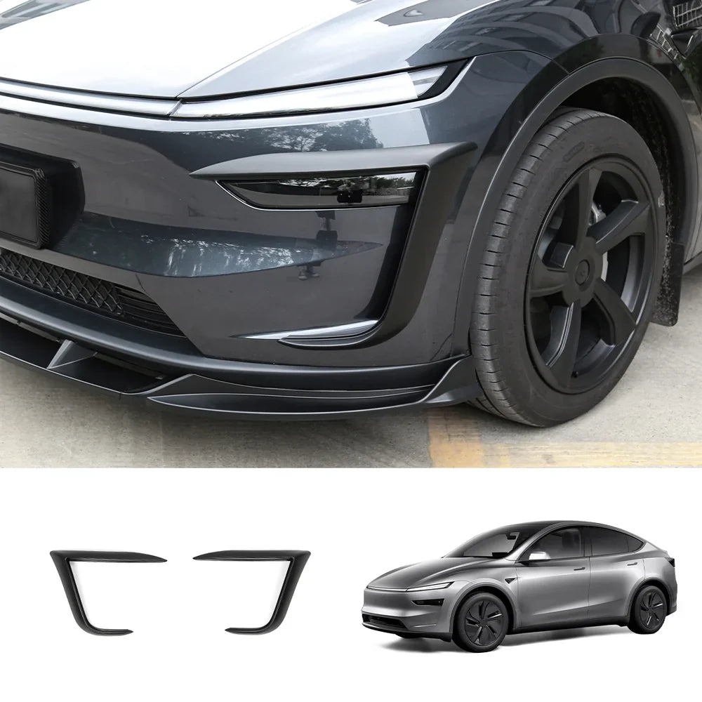 Front Spoiler Kit with Fog Light Accent for Tesla Model Y - Enhanced Aero Dynamics - Evooor