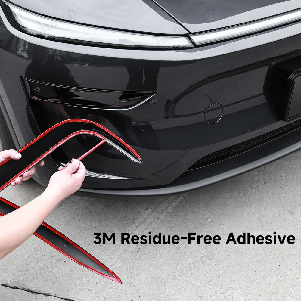 Front Spoiler Kit with Fog Light Accent for Tesla Model Y - Enhanced Aero Dynamics - Evooor