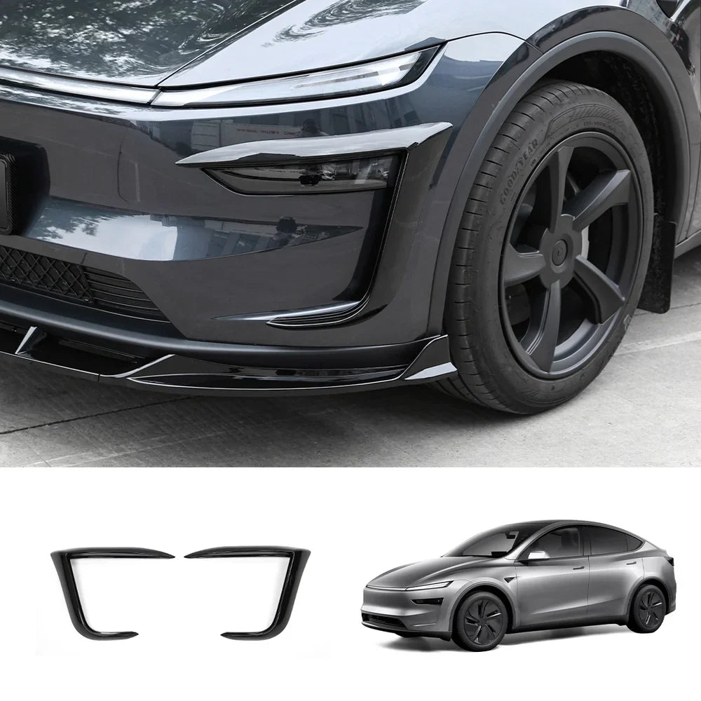 Front Spoiler Kit with Fog Light Accent for Tesla Model Y - Enhanced Aero Dynamics - Evooor