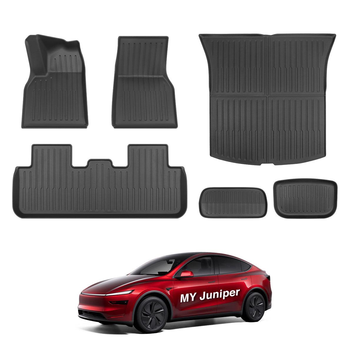 All-Weather TPE Floor Mats & Cargo Liners Set for Tesla Model Y Juniper 2025+ - Evooor