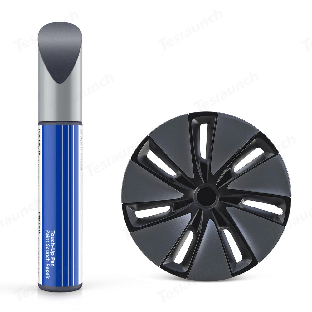 Touch Up Paint Kit for Tesla Model 3 Wheel Rims – Includes Cover for Gemini, Aero, and Photon Wheels - Evooor