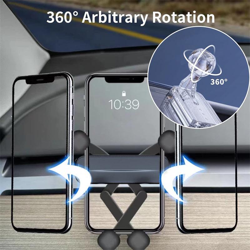 Model 3/Y Felixble Phone Mount Holder, Compatible with 4.7-6.7inch Phone, 360° Rotating Head For Tesla(2017-2023) - Evooor
