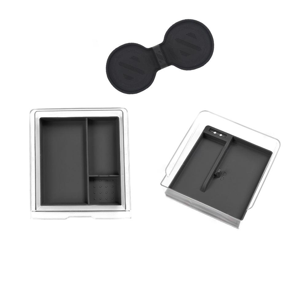 2024 Tesla Model 3 Highland Center Console Organizer Tray Designed For Armrest Storage Box Cup pad Wireless charging pad Set - Evooor