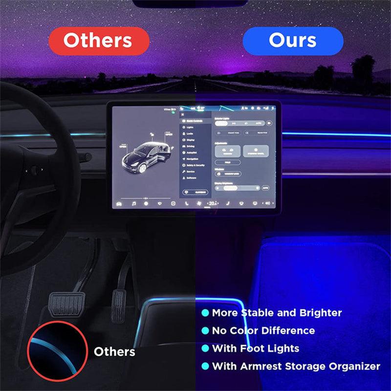 Model 3/Y Multi-color LED Ambient Light For Tesla(2021-2023) - Evooor