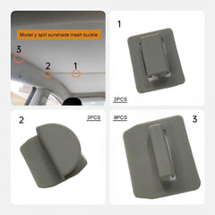 Tesla Sunshade Clips- Fits All Model