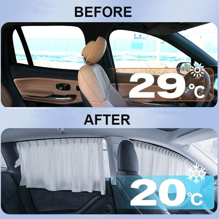 Tesla Side Window Track Slide Privacy Curtain Sunshade For Model 3/Y - Evooor