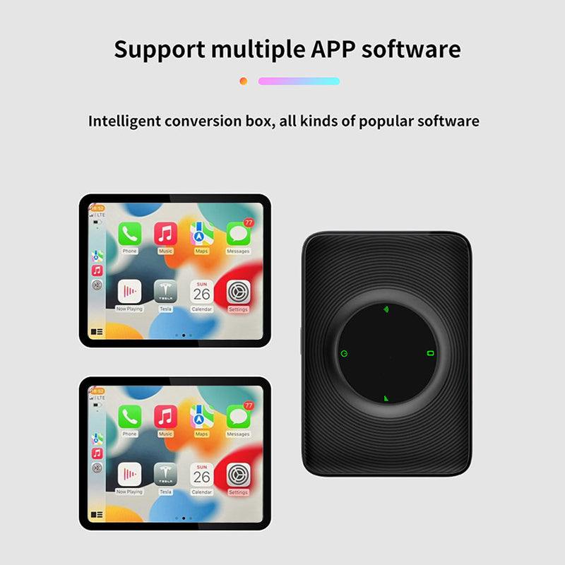 2024 Tesla Model 3/Y (2018-2024) Wirelessly Connect Apple Carplay on Tesla Main Screen ( iOS 10+/Android 11+) - Evooor