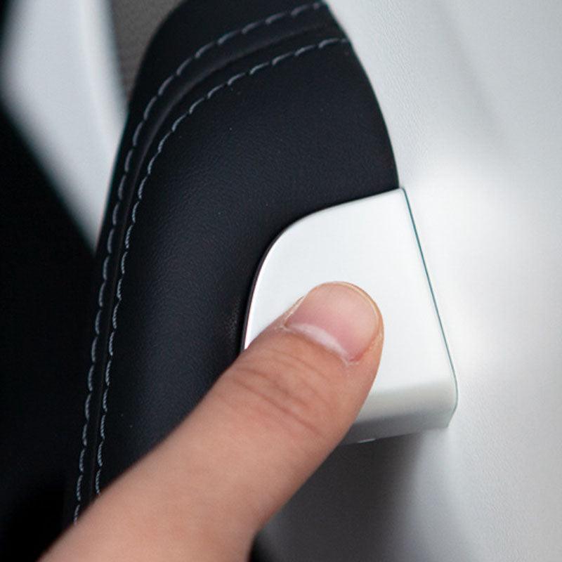 Set of 4 Protective Covers for Door Switch Buttons Compatible with 2024 Tesla Model 3 - Highland Green - Evooor