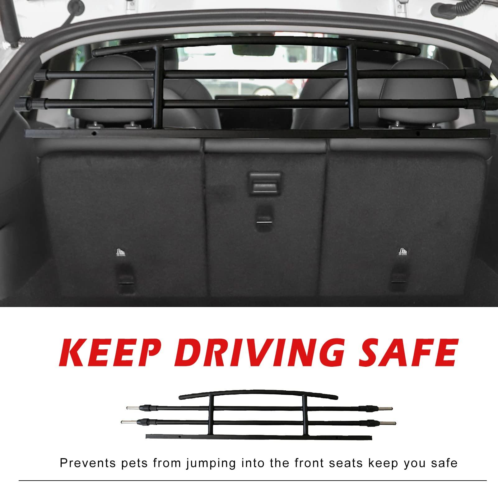 Tesla Model Y Rear Seat Pet Fence Dog Barrier (2020-2023) - Evooor