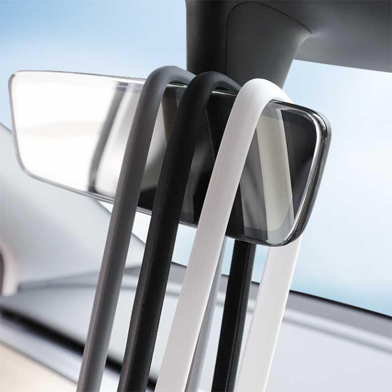 Tesla Model 3/Y Rearview Mirror Protective Cover Rearview Mirror Silicone Frame - Evooor