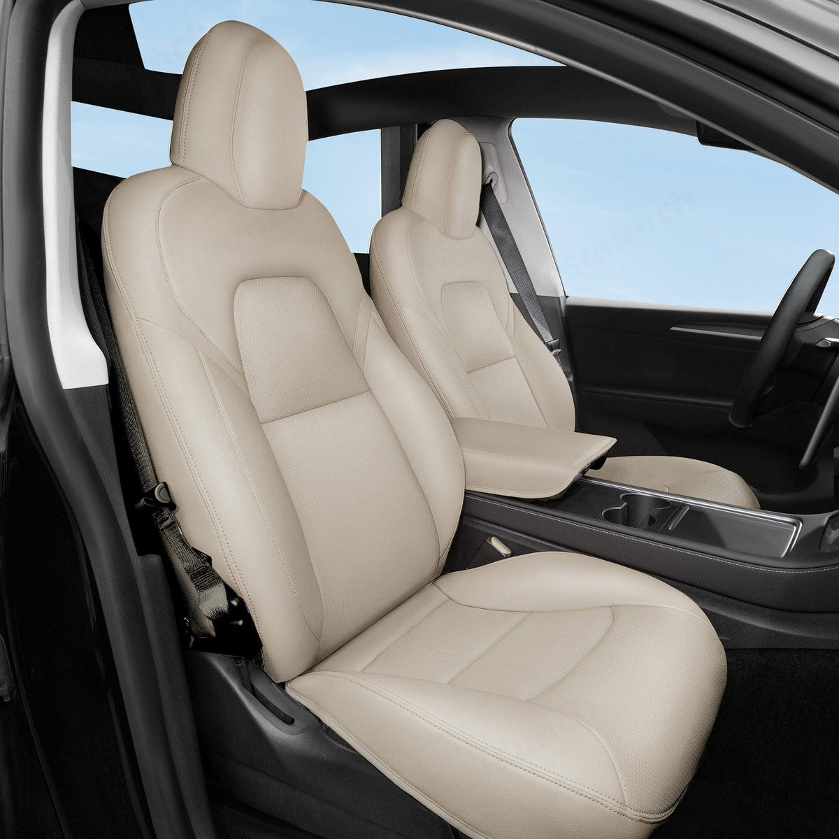 Luxury 5-Seat Tesla Model S Car Seat Protectors with Premium All-Inclusive Design - Evooor