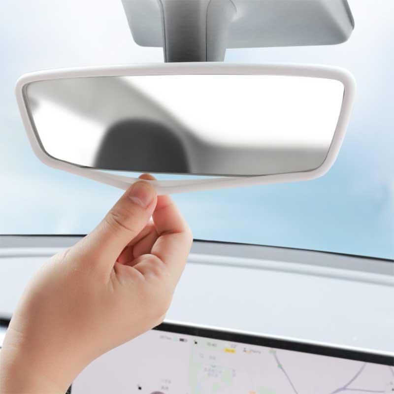 Tesla Model 3/Y Rearview Mirror Protective Cover Rearview Mirror Silicone Frame - Evooor