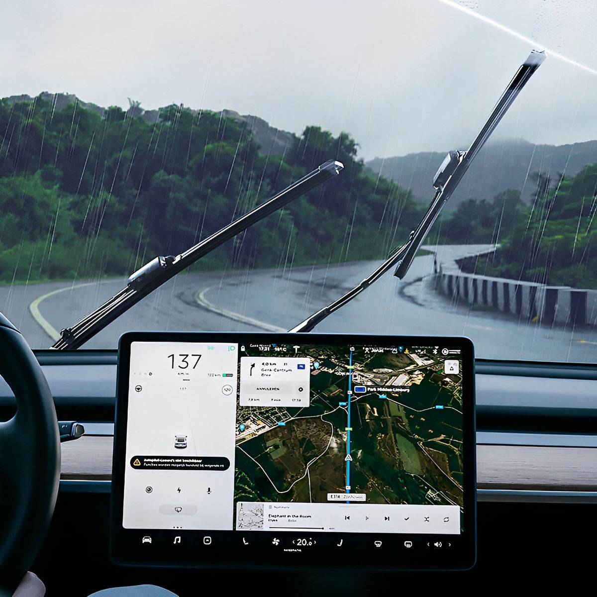 Model 3/Y Silicone Windshield Wiper Blades for Tesla