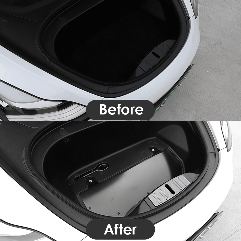 Durable Stainless Steel Front Trunk Cover for Model 3 with Enhanced Protection - Evooor