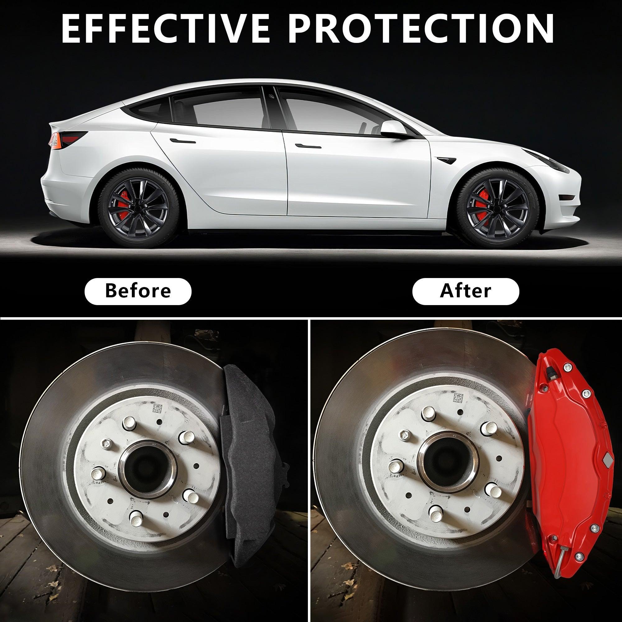 Model 3/Y Brake Caliper Covers (4Pcs) (2017-2023) for Tesla - Evooor