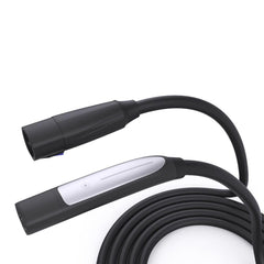 Electric Vehicle Charging Extension Cable with Convenient One-Button Switch for Tesla Models 3, Y, S, X - 16 Feet Length