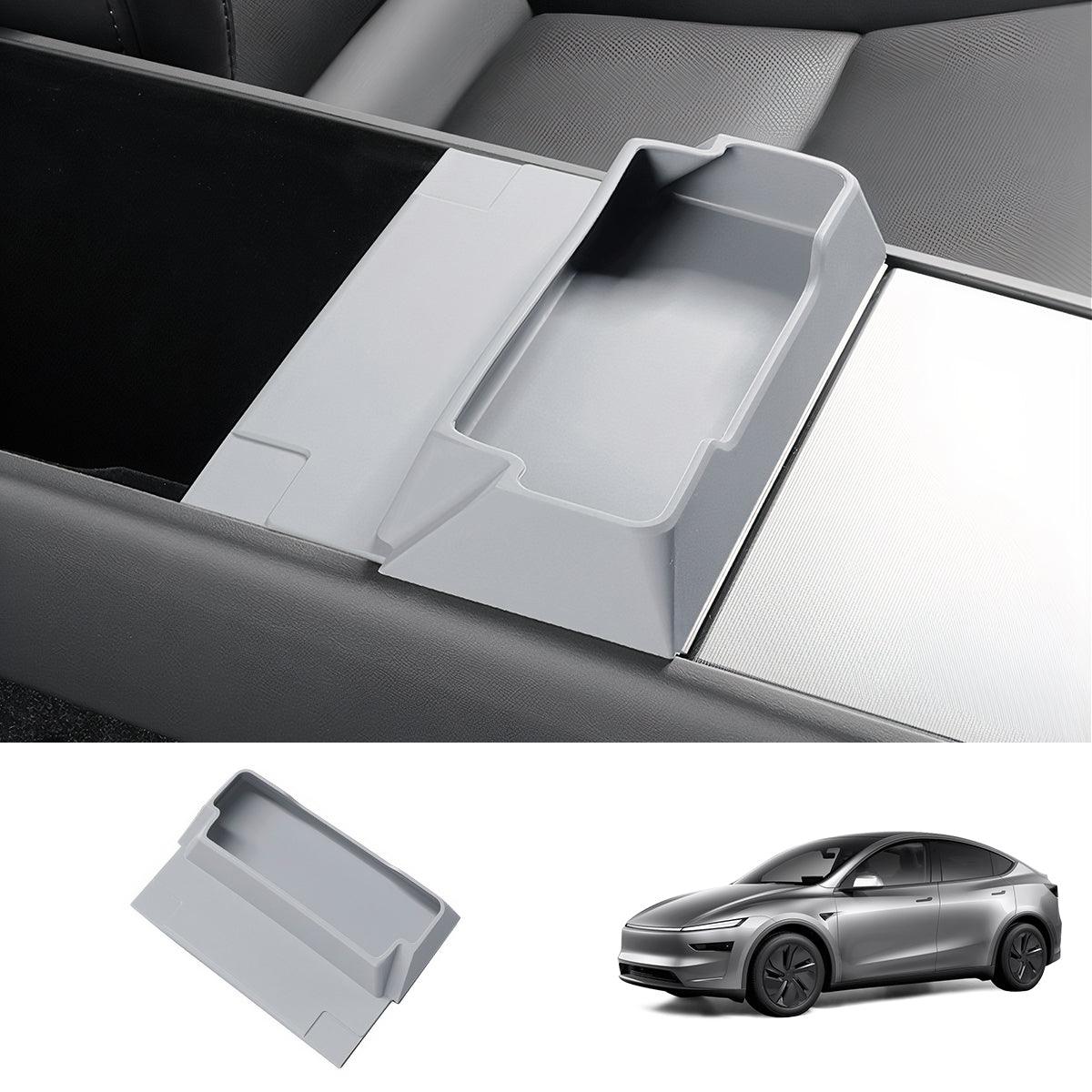 Multi-Functional Silicone Center Console Glasses Tray for Tesla Model Y Juniper 2025+ - Evooor