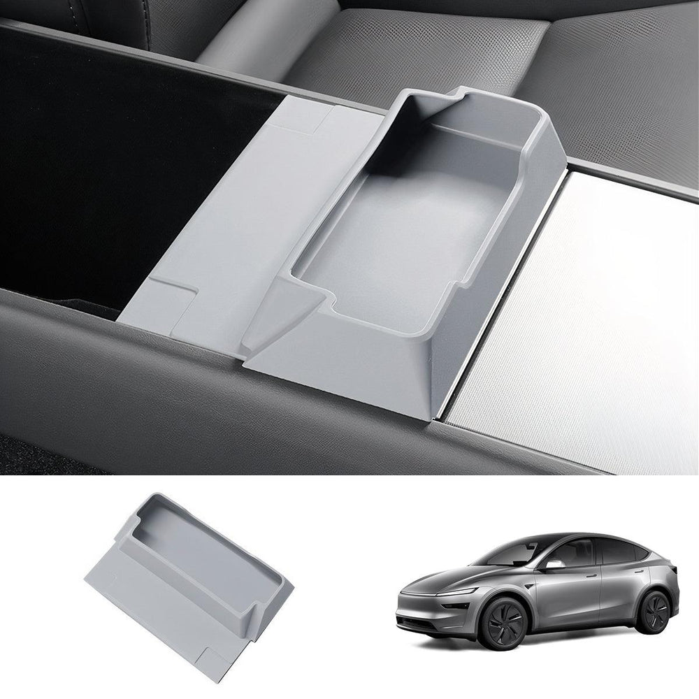 Multi-Functional Silicone Center Console Glasses Tray for Tesla Model Y Juniper 2025+ - Evooor