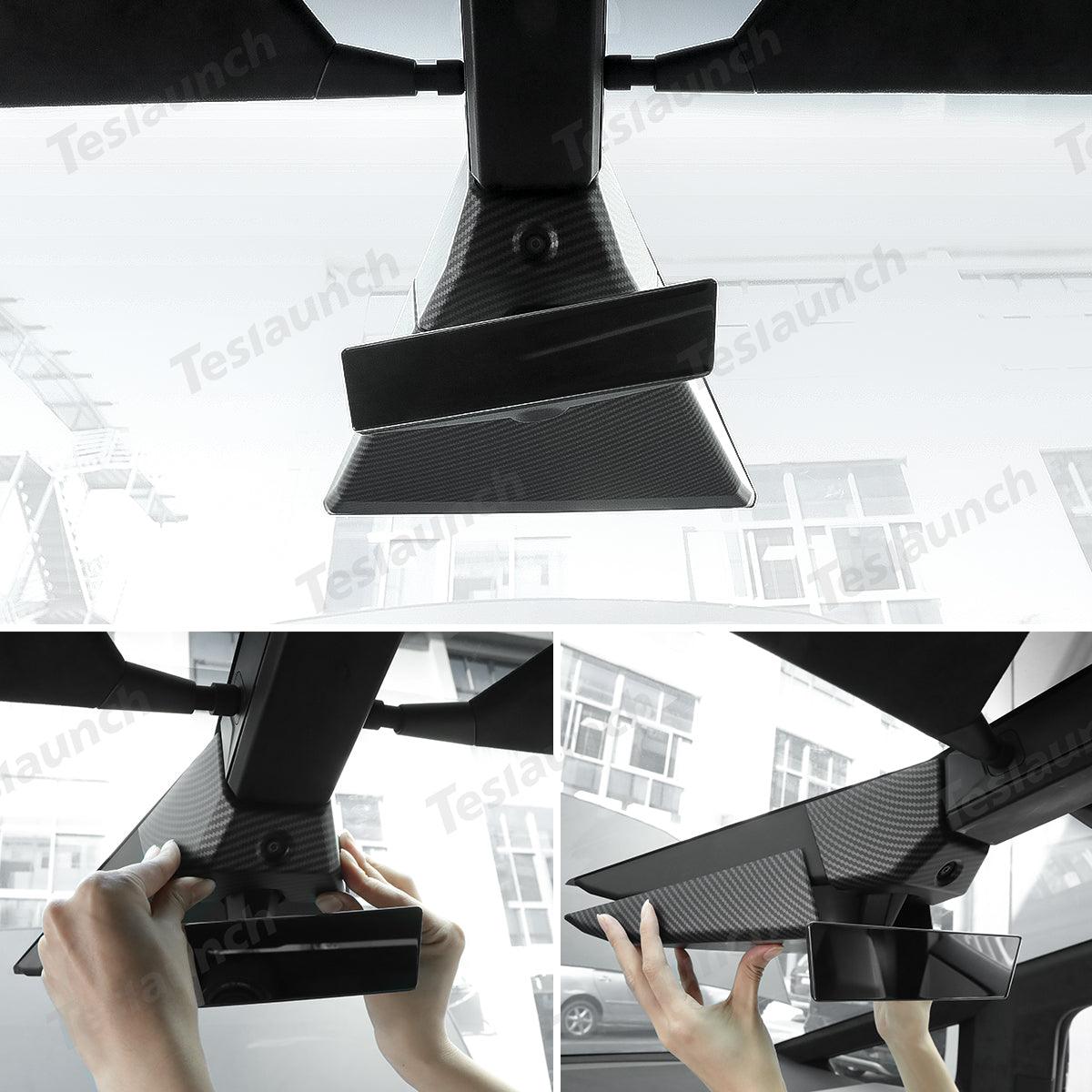 Carbon Fiber Style Cabin Camera Trim Cover Upgrade for Tesla Cybertruck - Evooor