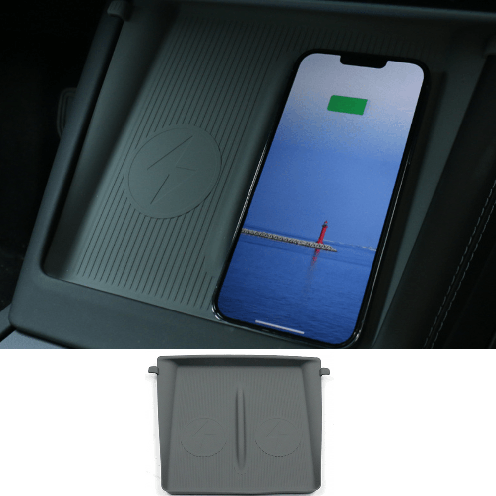 Anti-Slip Silicone Wireless Charging Pad for Tesla Model Y Juniper 2025+ - Evooor