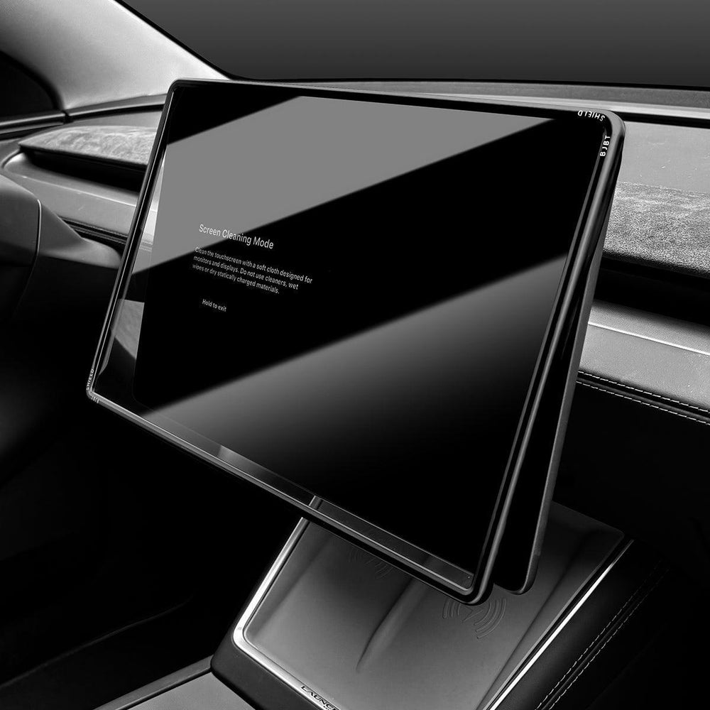 All-in-One Central Screen Tempered Glass & Frame Cover for Tesla Model Y Juniper 2025+ - Evooor