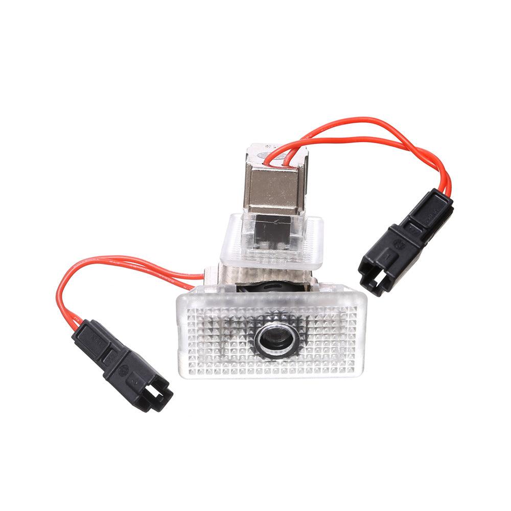 LED Plaid Projector Lights for Tesla Model 3 Y S X - Set of 2 Ultra-Bright Welcome Door Lamps - Evooor