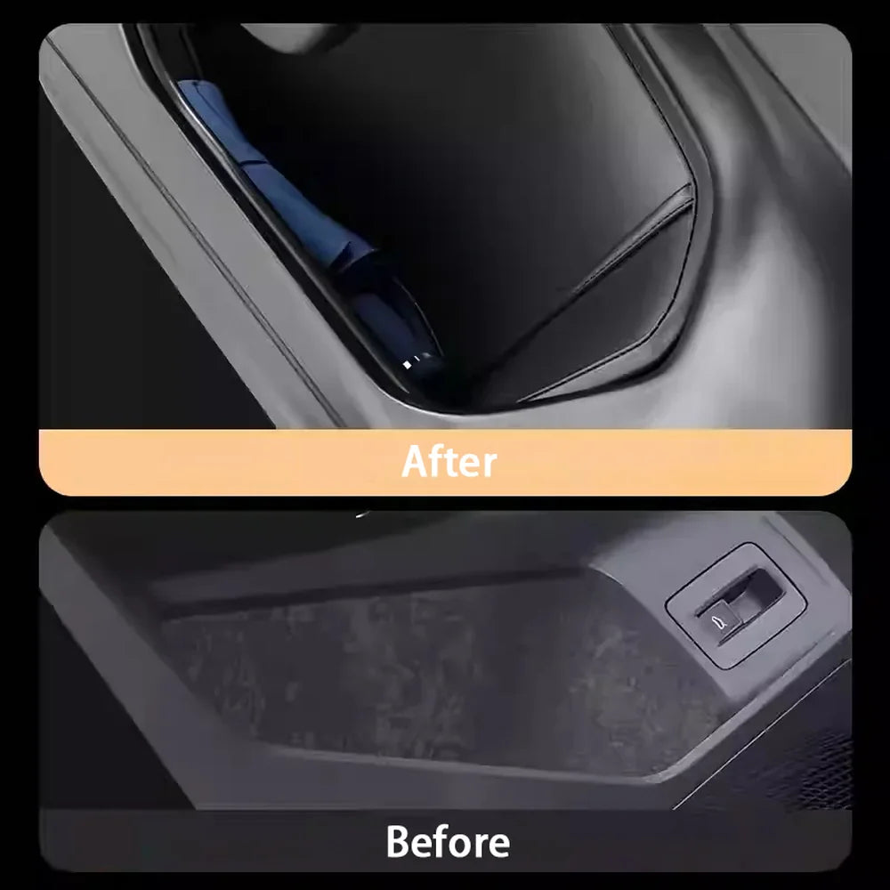 Leather Inner Door Slot Mats For VW ID.4 2021-2025 (4PCS) - Evooor