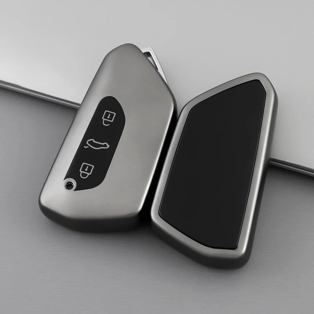TPU Titanium Gray Car Key Case Cover For VW ID.3 2025 - Evooor