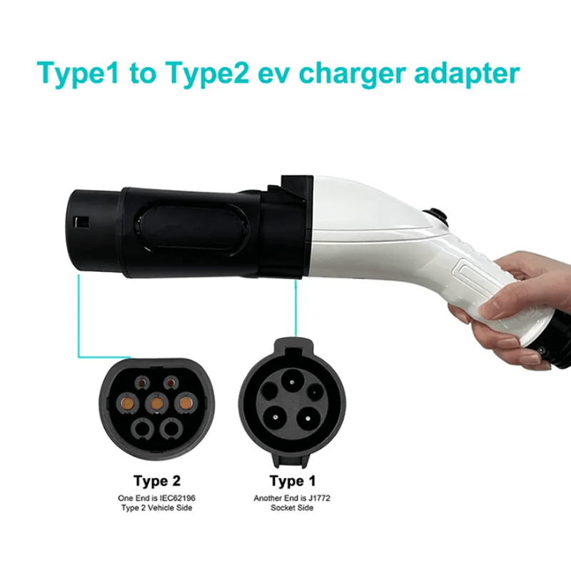 Electric Vehicle Adapter: Type 1 to Type 2 Conversion for Fast Charging - Evooor