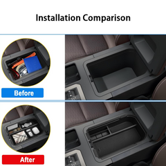 Doppelschicht-Mittel konsole Armlehne Aufbewahrung behälter für 2024 Toyota Land Cruiser LC250/J250