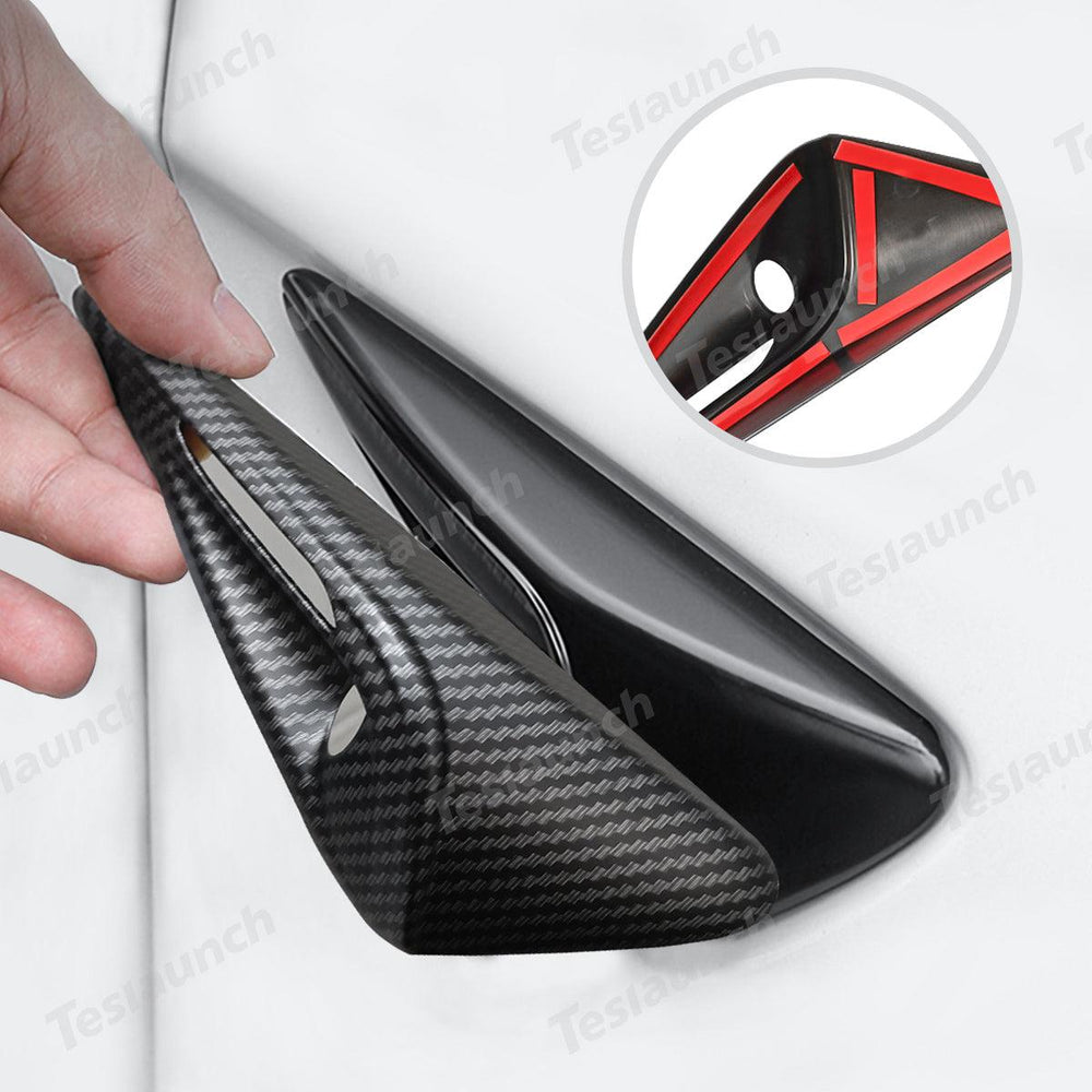 Carbon Fiber Pattern Turn Signal & Side Camera Covers (ABS) for Tesla Model Y Juniper 2025+ - Evooor