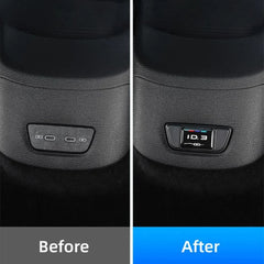 Alloy Rear Seat Charging Port USB Hole Anti-Clogging Protective Cover For VW ID.3 2021-2022 - Evooor