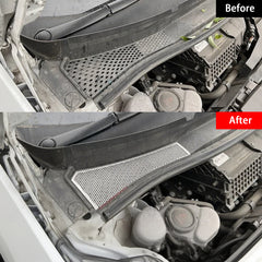 Stainless Steel Front Hood Dust Protection Cover For VW ID.3 2021-2025(2Pcs) - Evooor