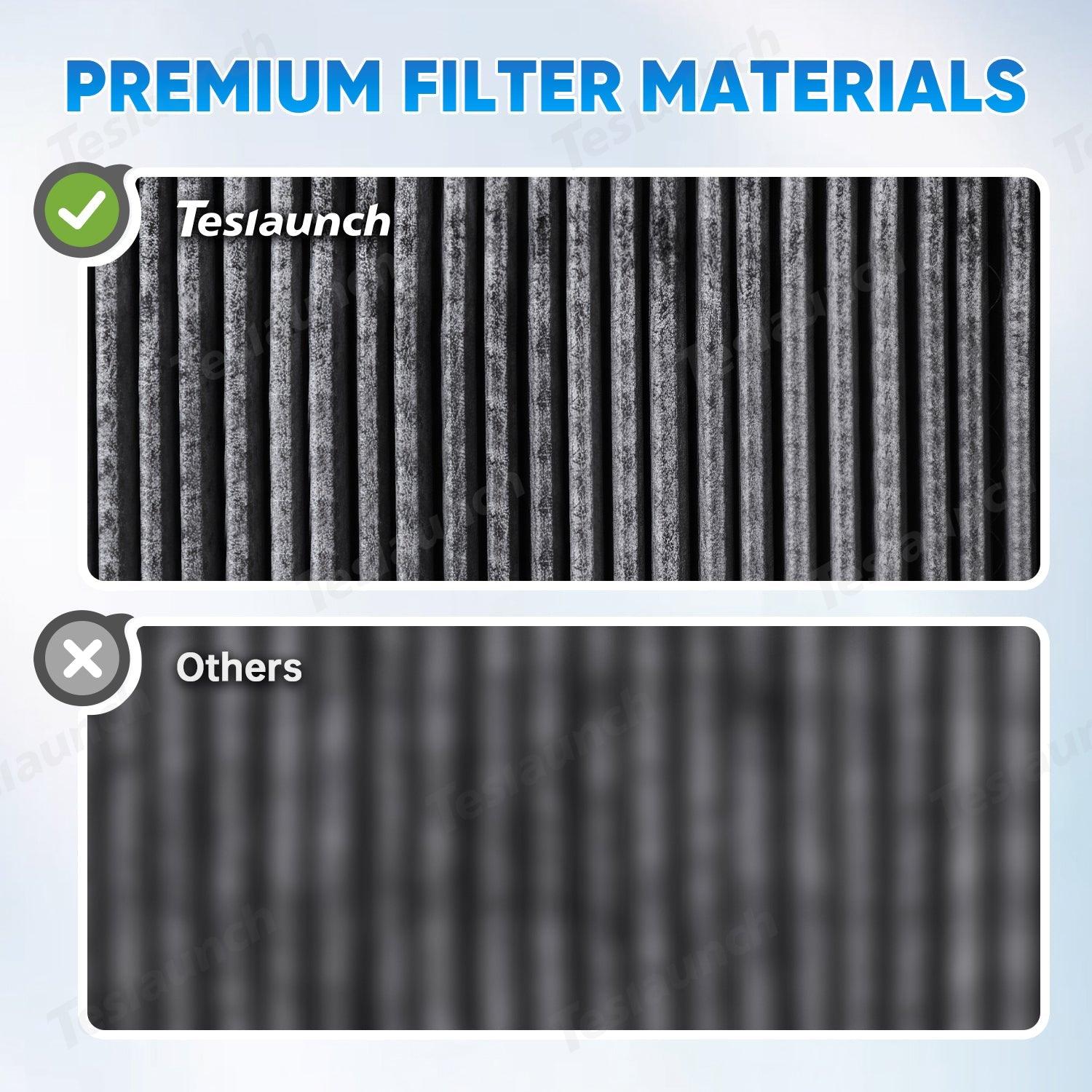 Cabin Air Filter & HEPA Filter with Activated Carbon for Tesla Model S - Evooor