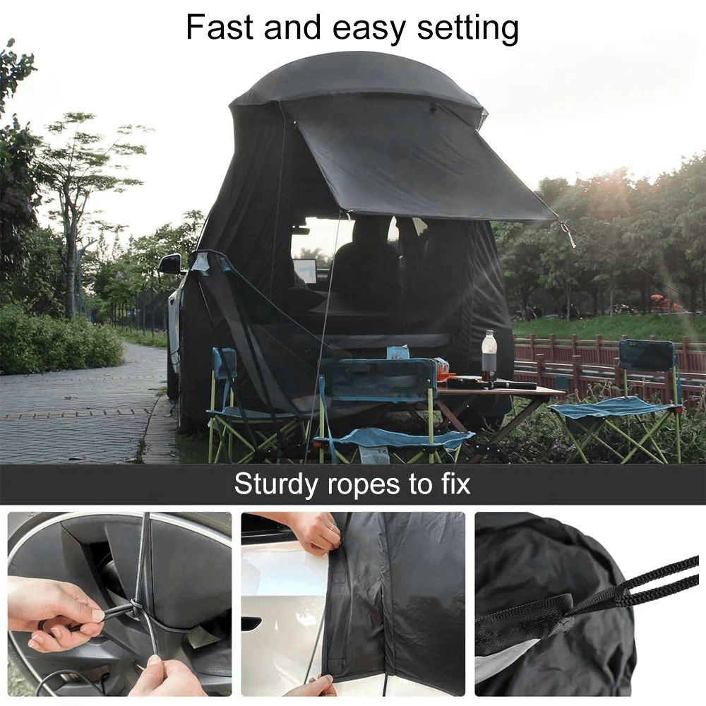 tesla tent camping Tesla Model Y Tailgate Camping Tent Sunshade Awning