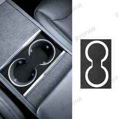 TeslaAlcantara Center Console Portabicchieri Adesivo per 2024Model3 Highland